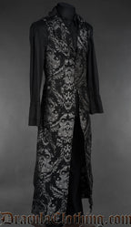 Silver Brocade Vest Coat