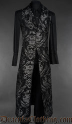 Silver Brocade Vest Coat