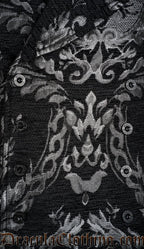 Silver Chenille Brocade Double Buttoned Vest
