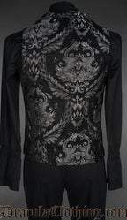 Silver Chenille Brocade Double Buttoned Vest