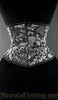 Silver Brocade Dragon Waist Cincher