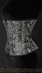 Silver Jacquard Corset