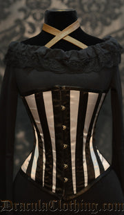 Silver Striped Corset