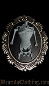 Skeleton Corset Brooch