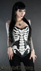 Faux Leather Skeleton Corset