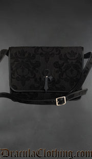 Skull Brocade Ankh Shoulder Bag