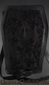 Skull Brocade Big Ankh Coffin Bag