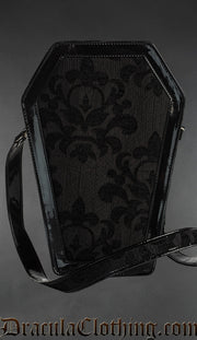 Skull Brocade Coffin Bag