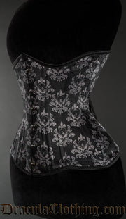 Skull Brocade Extreme Waist Corset