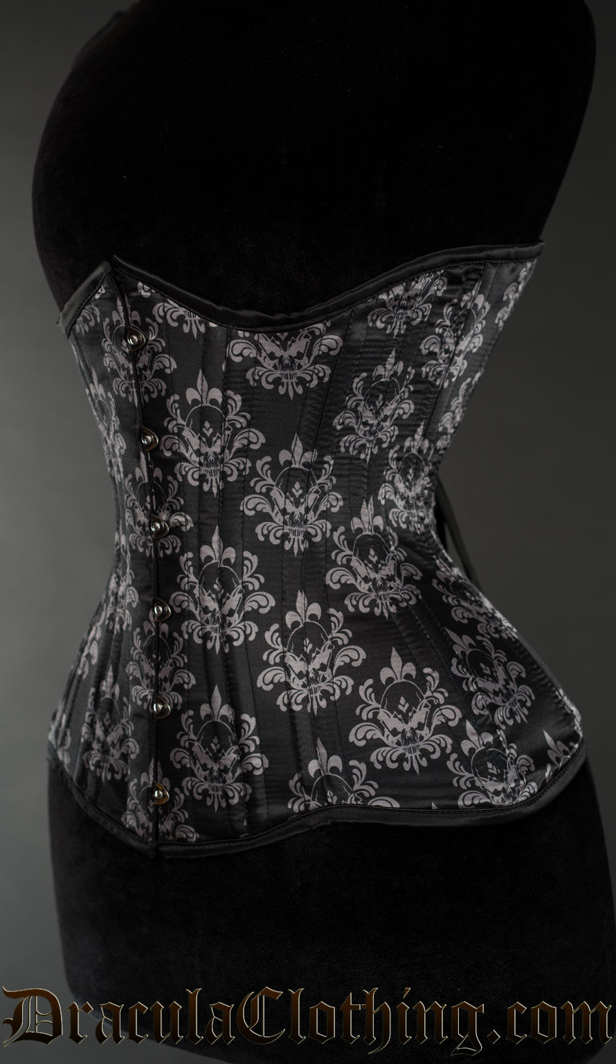 Skull Brocade Extreme Waist Corset