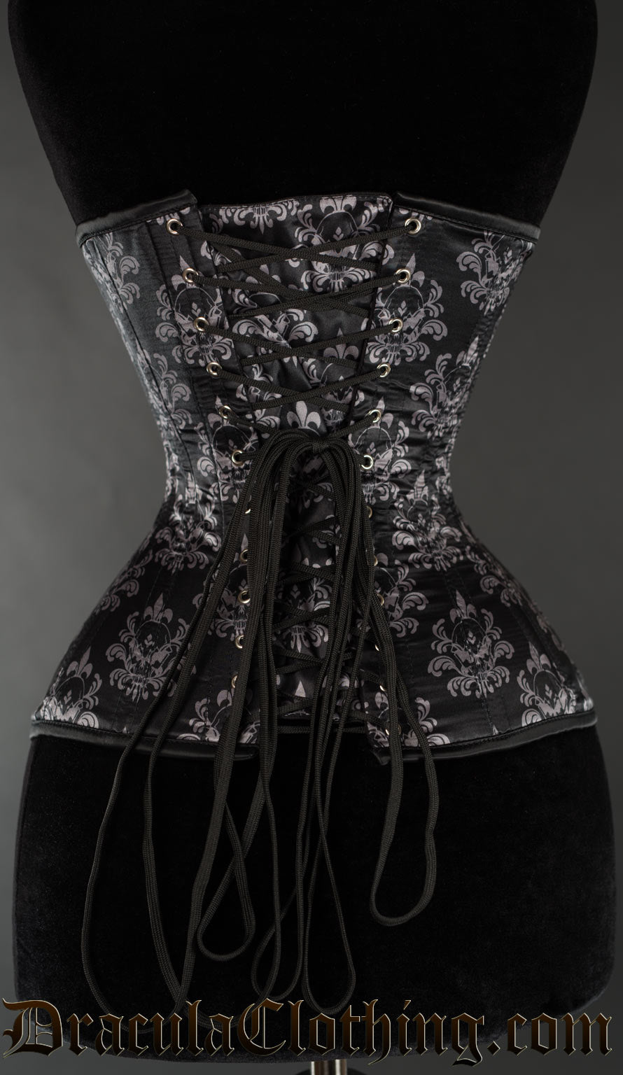 Skull Brocade Extreme Waist Corset