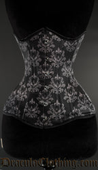 Skull Brocade Extreme Waist Corset
