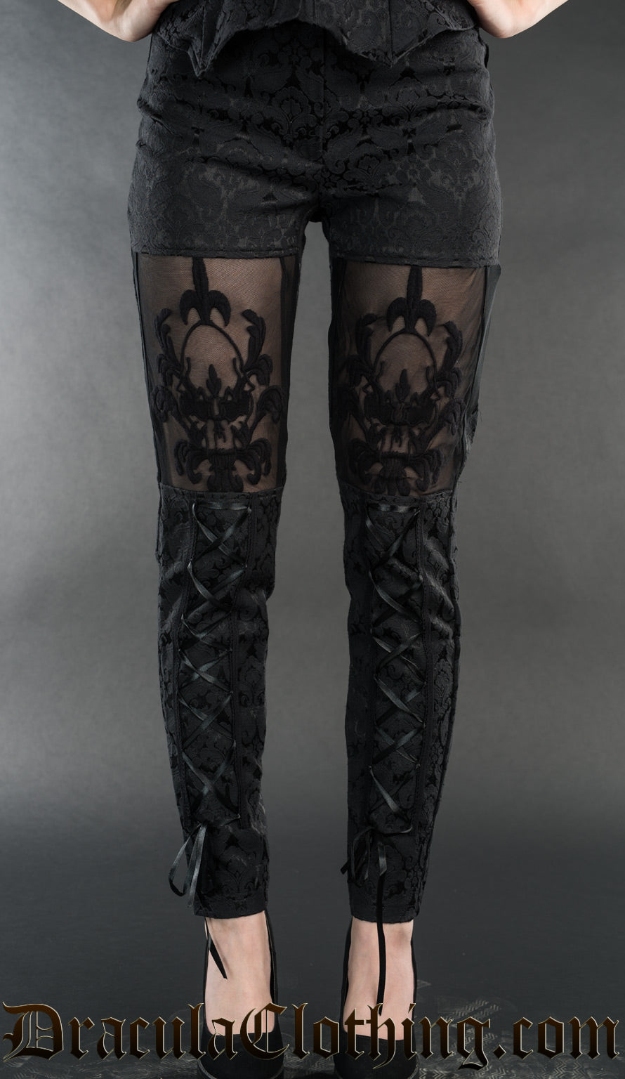 Skull Brocade Pants