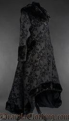 Skull Brocade Pocket Winter Coat