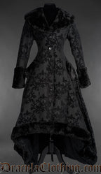 Skull Brocade Pocket Winter Coat