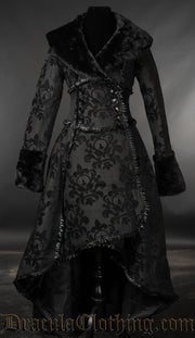 Skull Brocade Evil Queen Coat