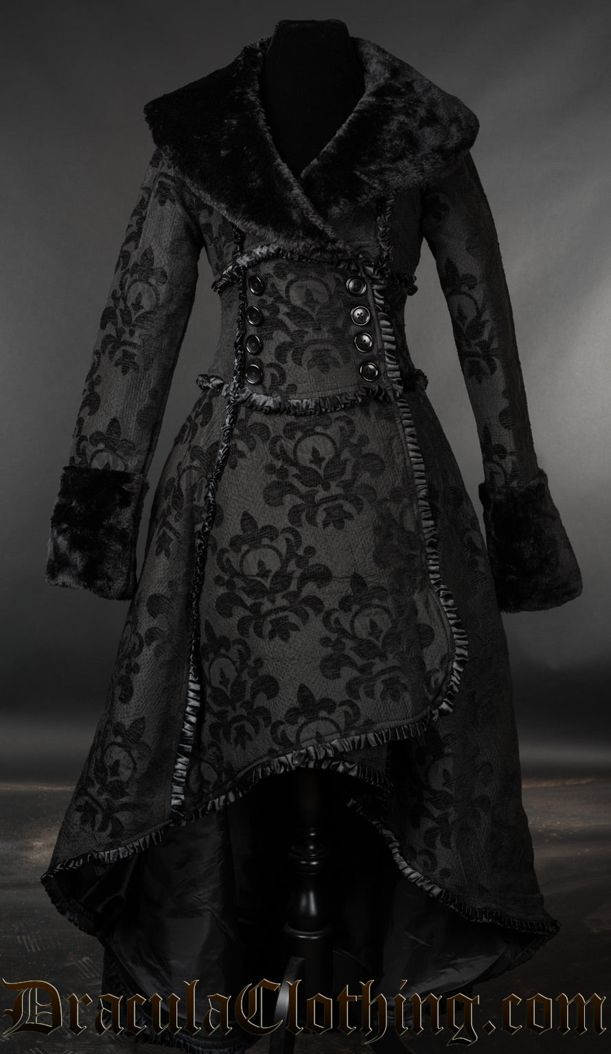 Skull Brocade Evil Queen Coat