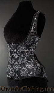 Skull Brocade Shoulder Corset