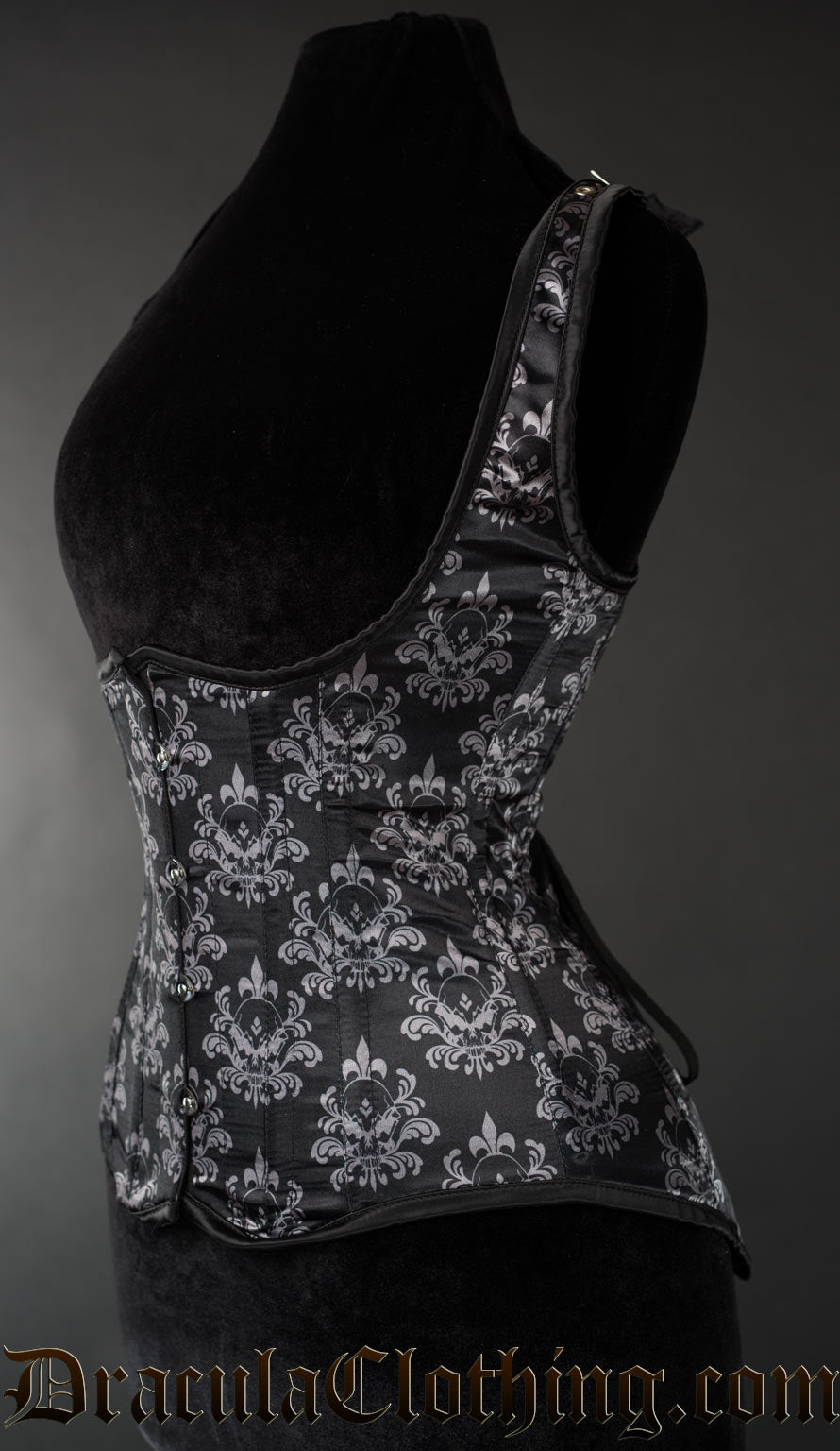 Skull Brocade Shoulder Corset