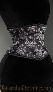 Skull Brocade Waist Cincher