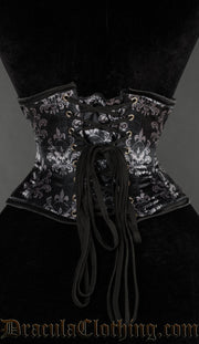 Skull Brocade Waist Cincher