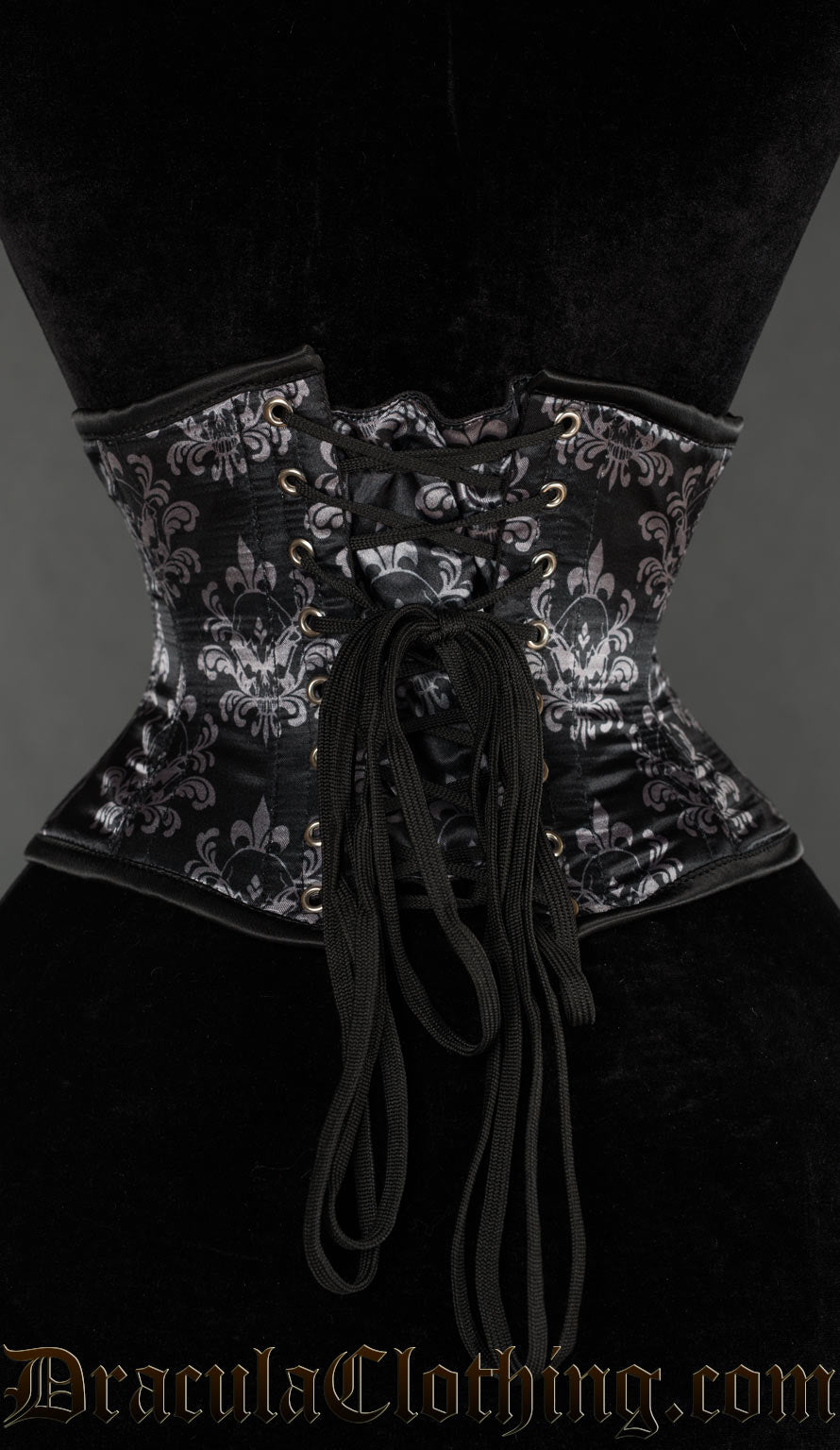 Skull Brocade Waist Cincher