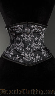 Skull Brocade Waist Cincher