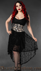 Skulls And Flowers Waist Cincher