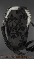 Small Skull Brocade Coffin Bag
