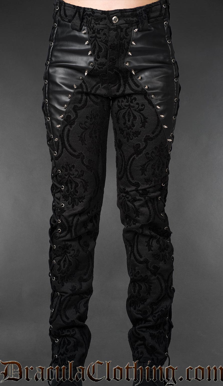 Brocade Spiked Pants – DraculaClothing