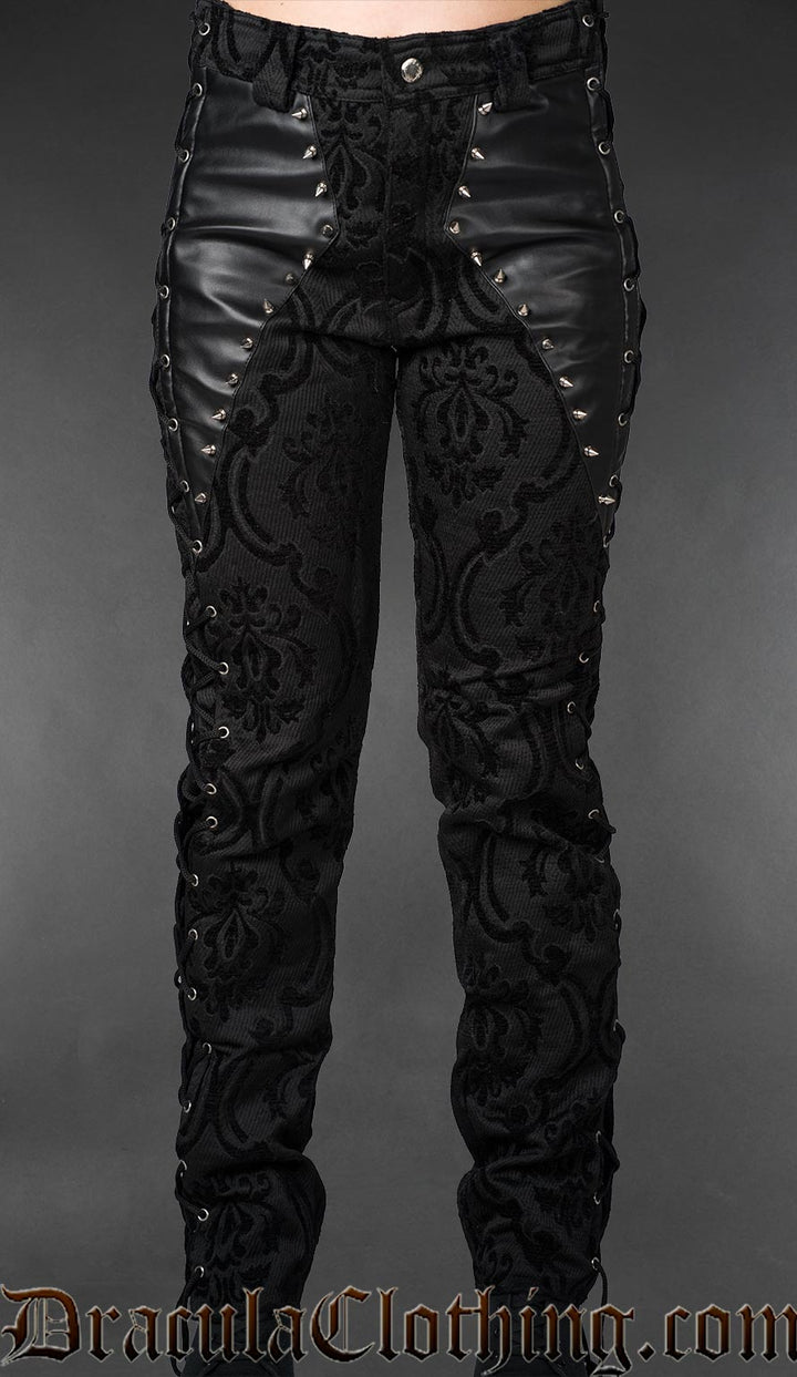 Brocade Spiked Pants