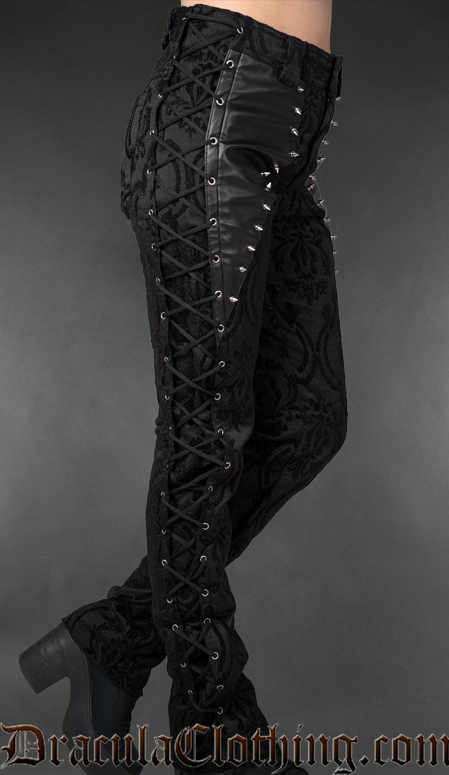Brocade Spiked Pants – DraculaClothing
