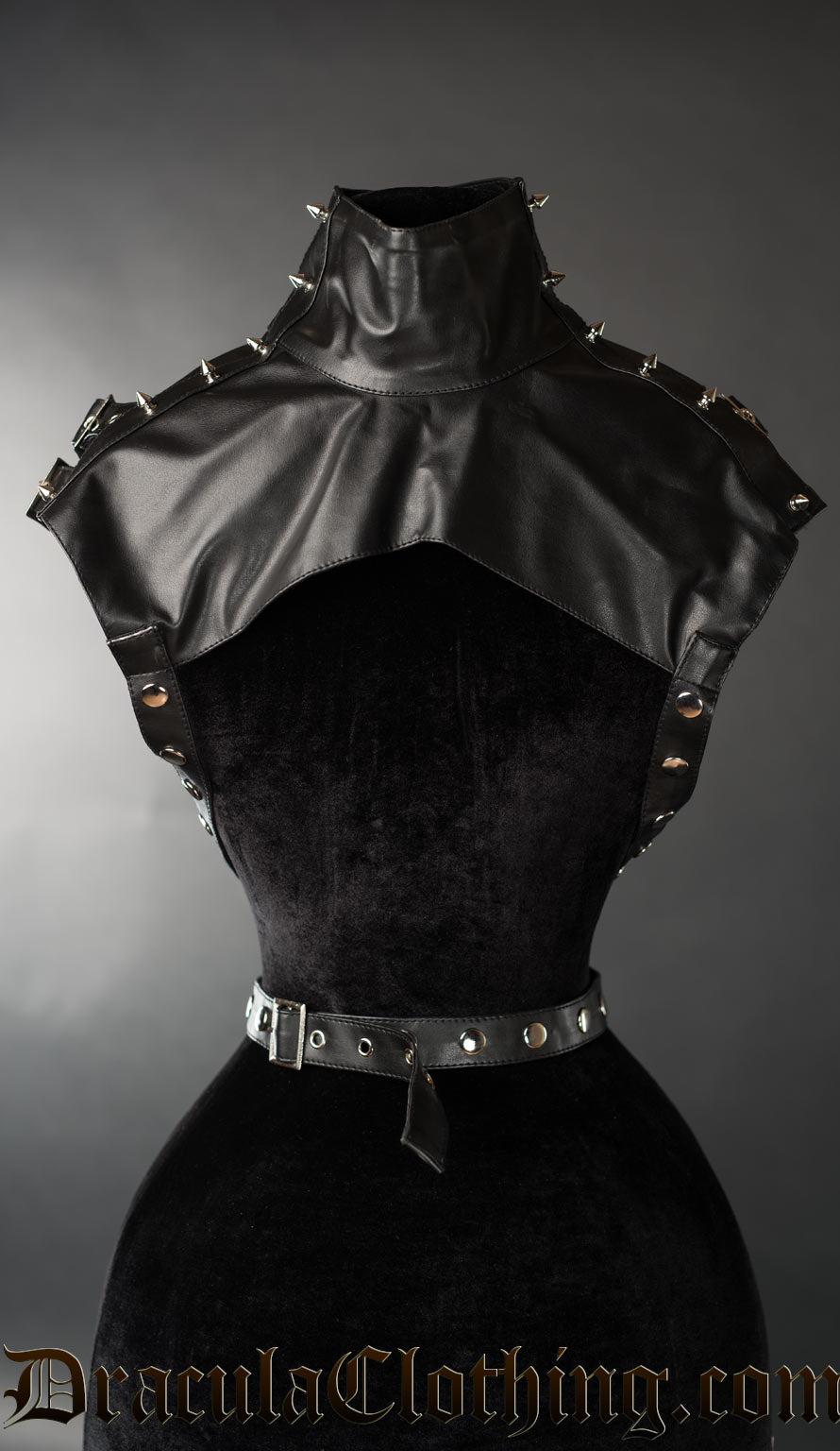 Backleneck Spiked Buckle Neck Piece – DraculaClothing