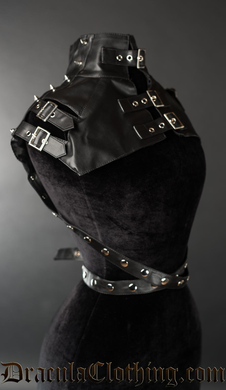 Backleneck Spiked Buckle Neck Piece – DraculaClothing