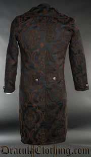 Steampunk Brocade Elegant Tailcoat