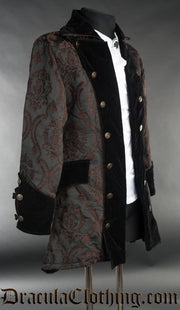 Steampunk Brocade Pirate Jacket