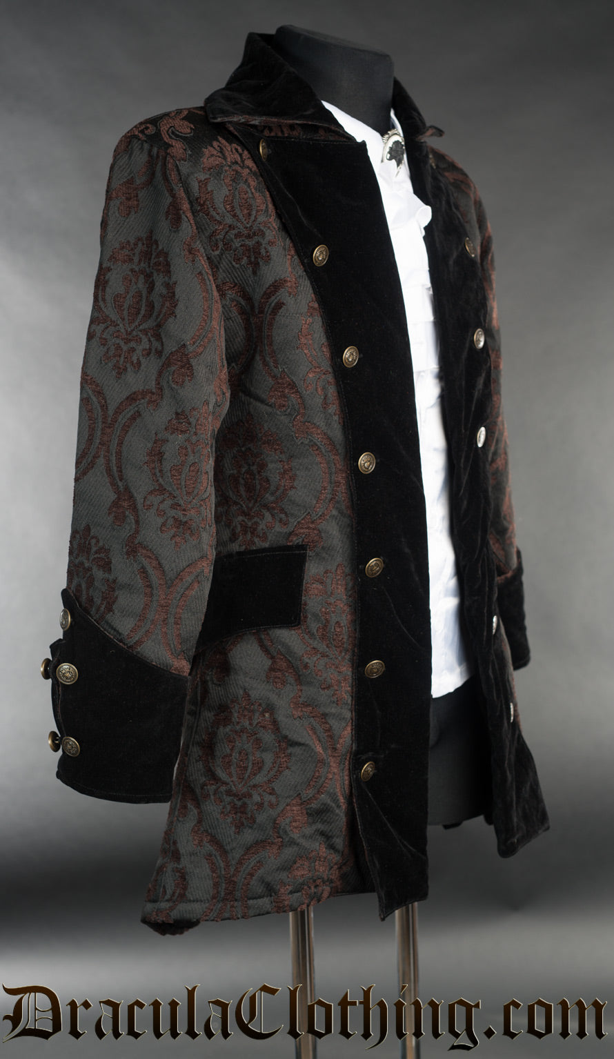 Steampunk Brocade Pirate Jacket S
