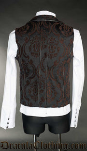 Steampunk Brocade Spiked Vest