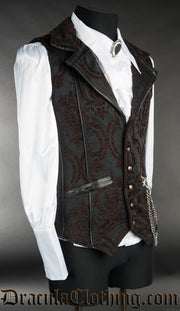 Brocade Steampunk Tesla Vest