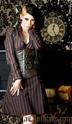 Steampunk Buckle Leather Corset