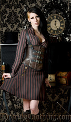 Steampunk Buckle Leather Corset