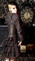 Steampunk Buckle Leather Corset