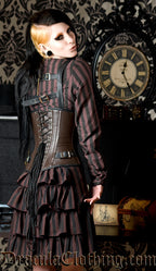 Steampunk Buckle Leather Corset
