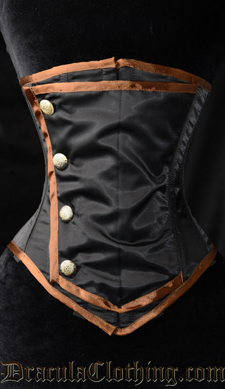 Steampunk Officer Underbust Corset