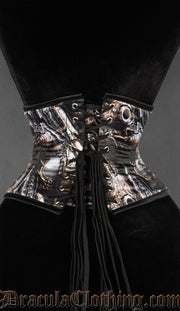 Steampunk Print Waist Cincher