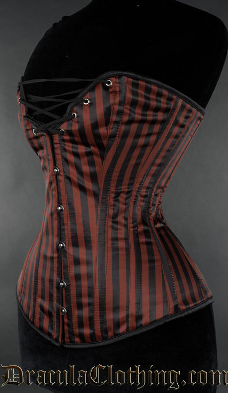 Steampunk Striped Cleavage Corset