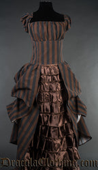 STEAMPUNK STRIPED VICTORIAN DRESS