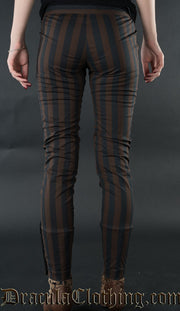 Steampunk Striped Five Button Pants