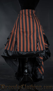 Steampunk Striped Layer Bustle Skirt