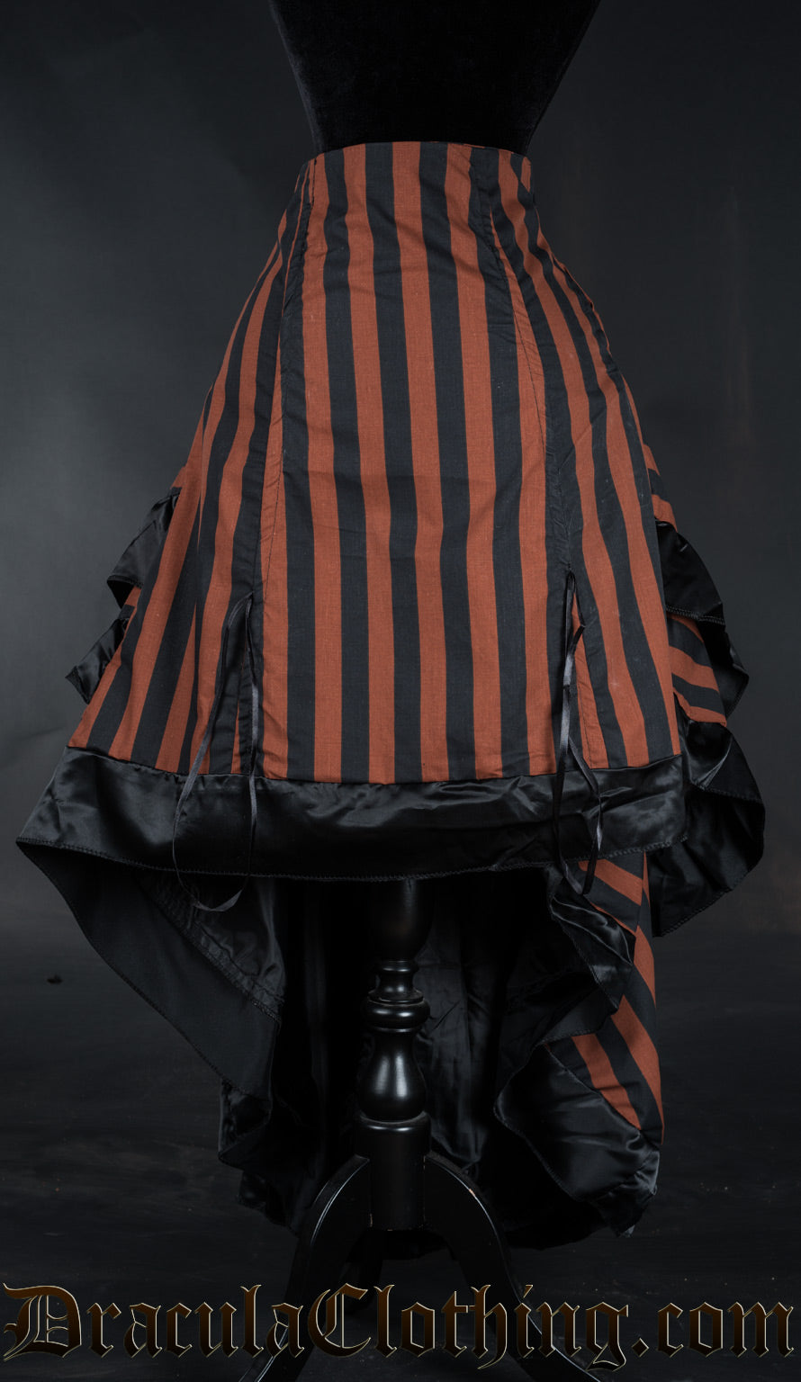 Steampunk Striped Layer Bustle Skirt